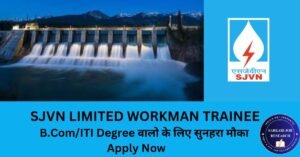 sjvn workman trainee